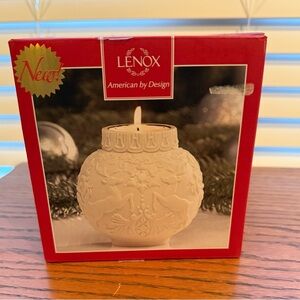 🎄 Lenox Ornamental Glow™ Winter Damask Votive – 4” – NIB